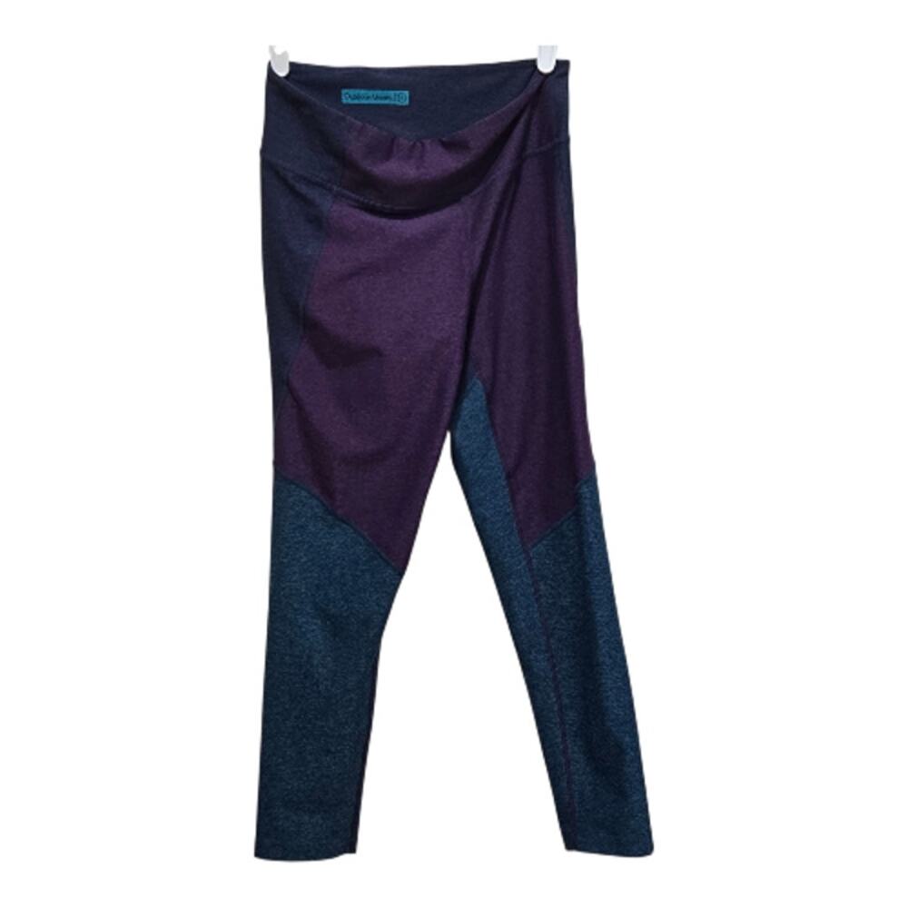 Yoga Gym Athletic Leggings Outdoor Voices Colorblock 7/8 Purple M